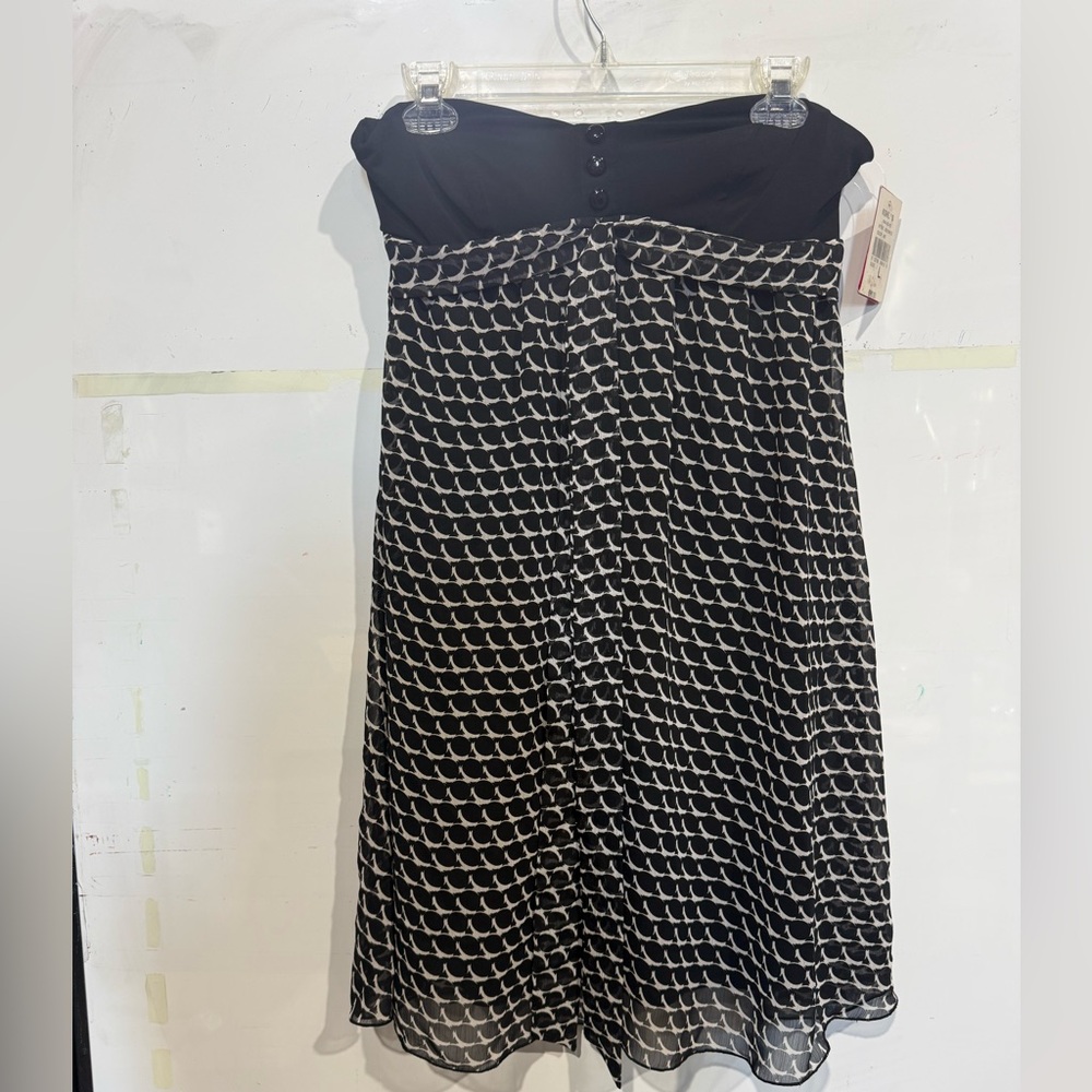 Candie's Black and White Strapless Dress